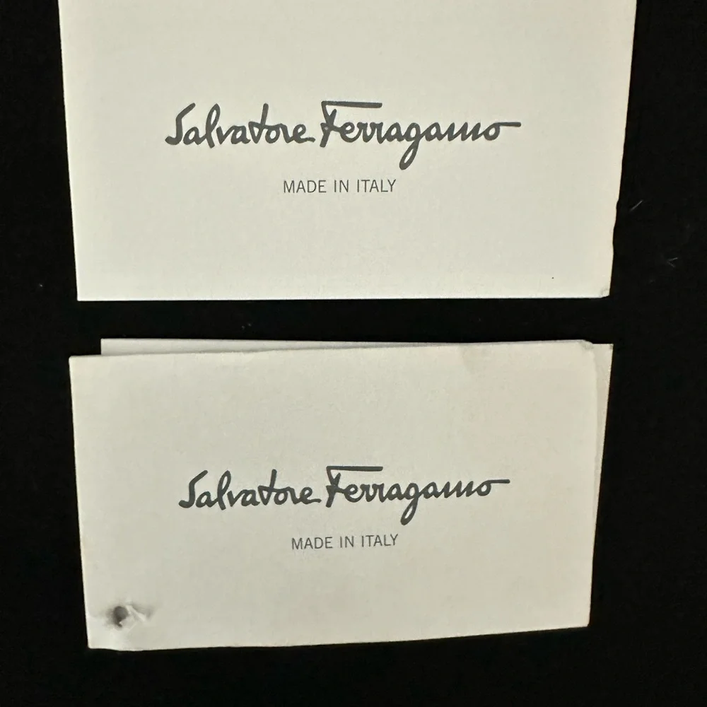 Salvatore Ferragamo Tan Leather Briefcase